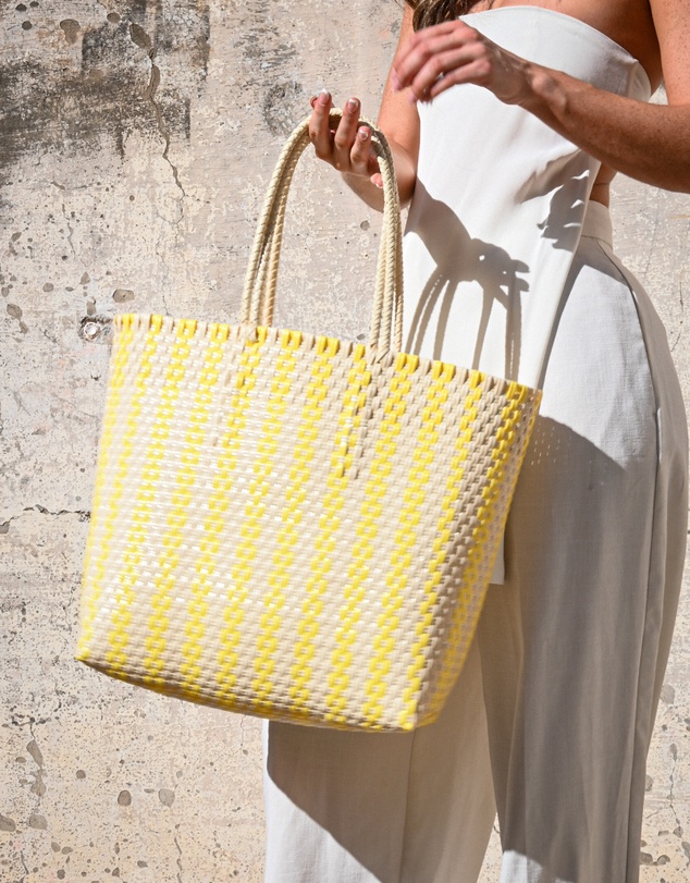 Mimmi Terra - Woven Traveller Tote Limone