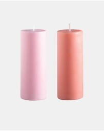 porter green - escc small pillar candle soy-blend unscented candles