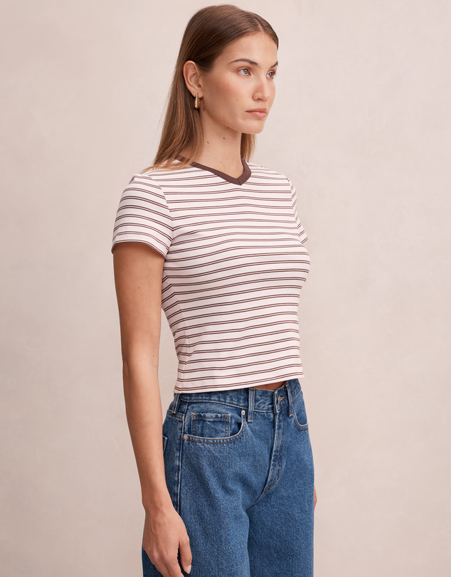 Forever New - Paris High V Neck Baby T-Shirt