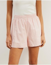 Atmos&Here - Raina Casual Linen Blend Shorts