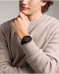 Fossil - Machine Black Chronograph Watch