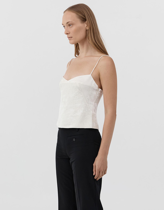 St. Agni - Silk Wool Jacquard Cami