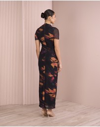 Azzurielle - Herta Ruched Maxi Dress