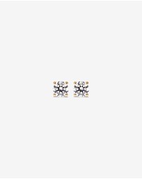 Michael Hill - 0.50 Carat TW Laboratory-Grown Diamond Solitaire Stud Earrings in 14kt Yellow Gold