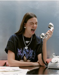 MAKU - Chrome Flower Oversized Tee