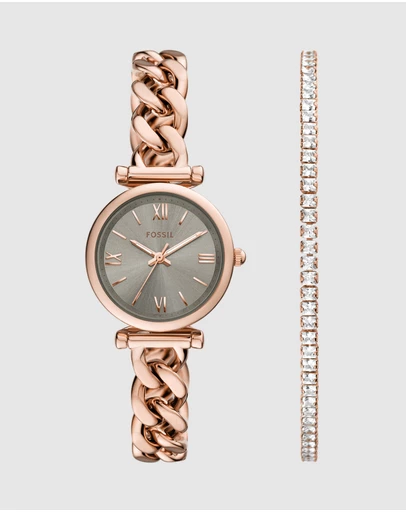 Fossil - Carlie Rose Gold Tone Analogue Watch