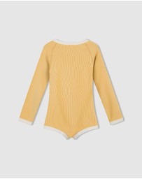 Zulu & Zephyr Mini - Mini Stripe Rib Rashie Onesie - Kids