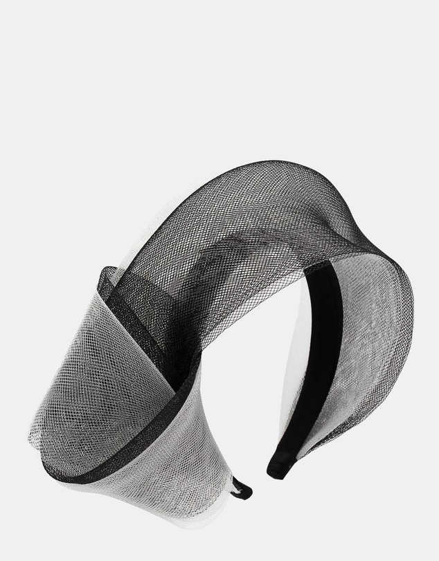 Morgan & Taylor - Britney Fascinator in BlackWhite Black