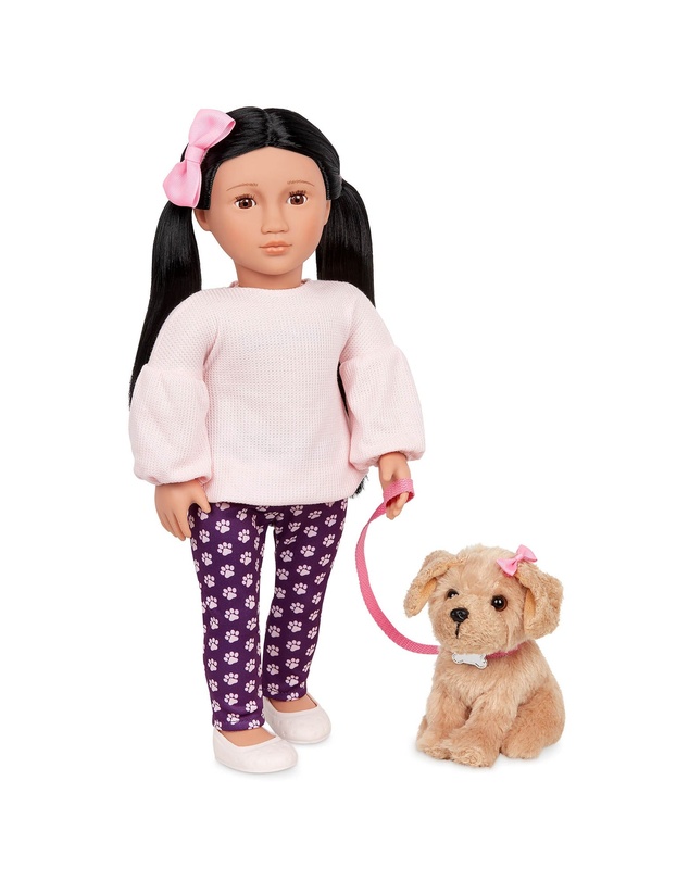 Our Generation - Our Generation Doll with Pet Dog, Jin & Charm