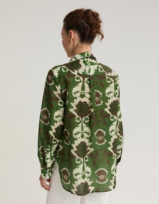 Sportscraft - Palm Print Cotton Silk Shirt