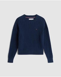 Tommy Hilfiger - Relaxed Cable Knit Jumper - Teens