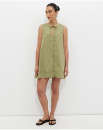 Calli - Poplin Swing Mini Dress