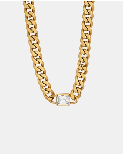 Zoe Olivia - Waterproof Aurora Curb Link Necklace