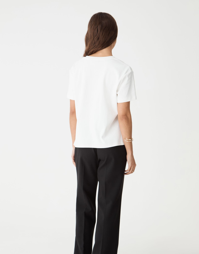 Forcast - May V-Neck Cotton T-Shirt