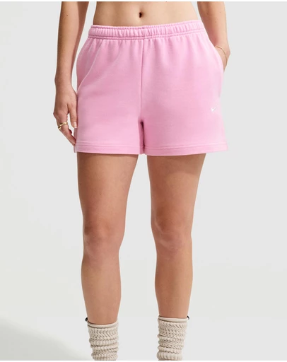 Nike - Studio Fleece Lightweight French Terry Mid-Rise Shorts