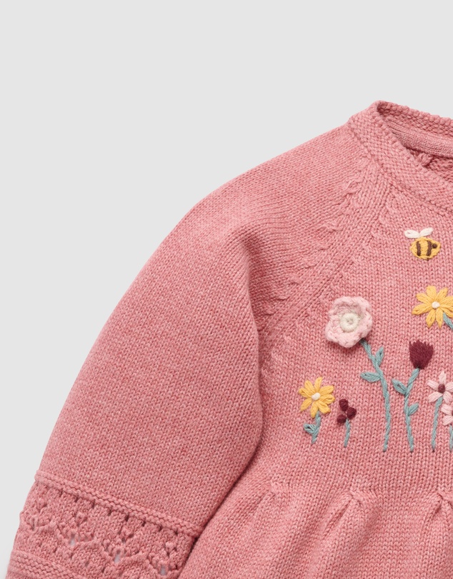 Purebaby - Cosy Knitted Dress -Kids-Babies
