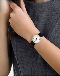 Mondaine - Mondaine Classic Vegan Grape Leather 30mm Watch