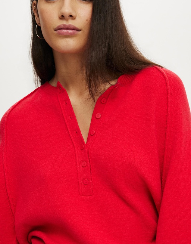 Cotton On - Everfine Oversized Henley Knit