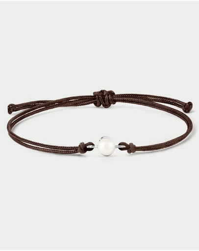 PDPAOLA - Pearl Orion Cord Silver Bracelet
