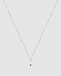 Elli Jewelry - Necklace Evil Eye Symbol Enamel 925 Sterling Silver