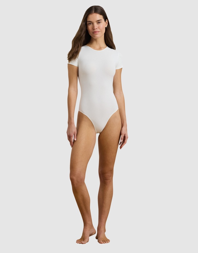 Lauren by Ralph Lauren - Luxe Smoothing Seamless Short Sleeve T-Shirt Bodysuit