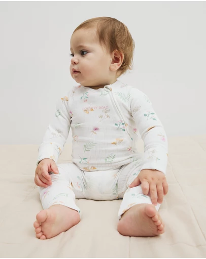 Country Road - Organically Grown Cotton Blend Pointelle Jumpsuit