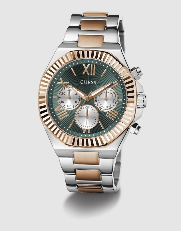 GUESS - GUESS Mens 2-Tone Multifunction Watch