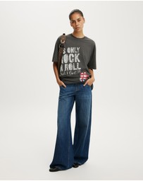 Cotton On - The Lcn Music Boxy Graphic Tee