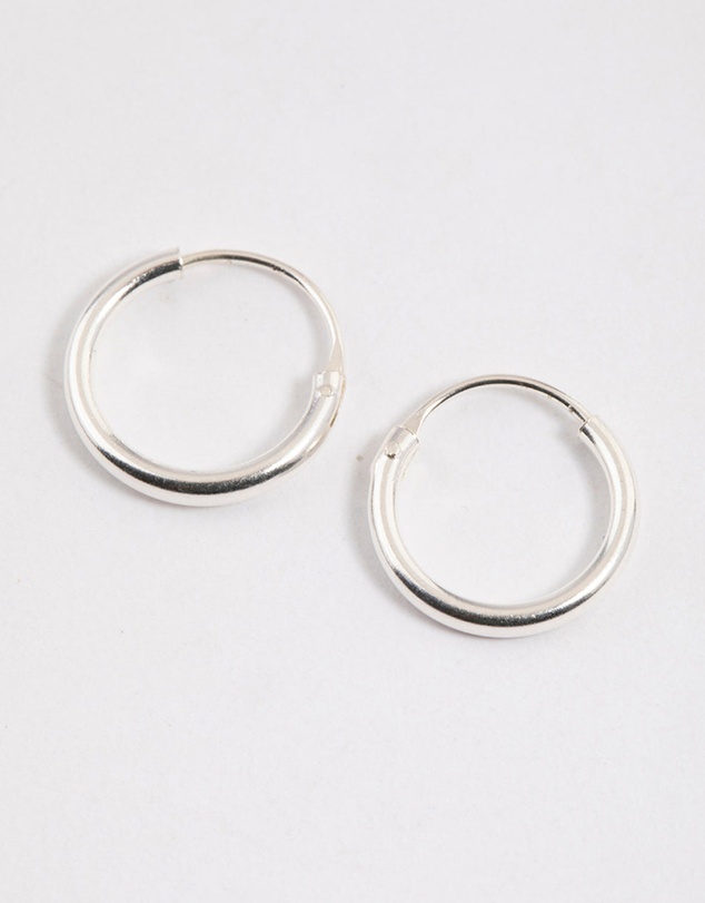 Lovisa - Sterling Silver Mini Polished Hoop Earrings