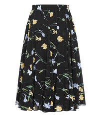 City Chic - Plus size Serene Petal Print Skirt - black