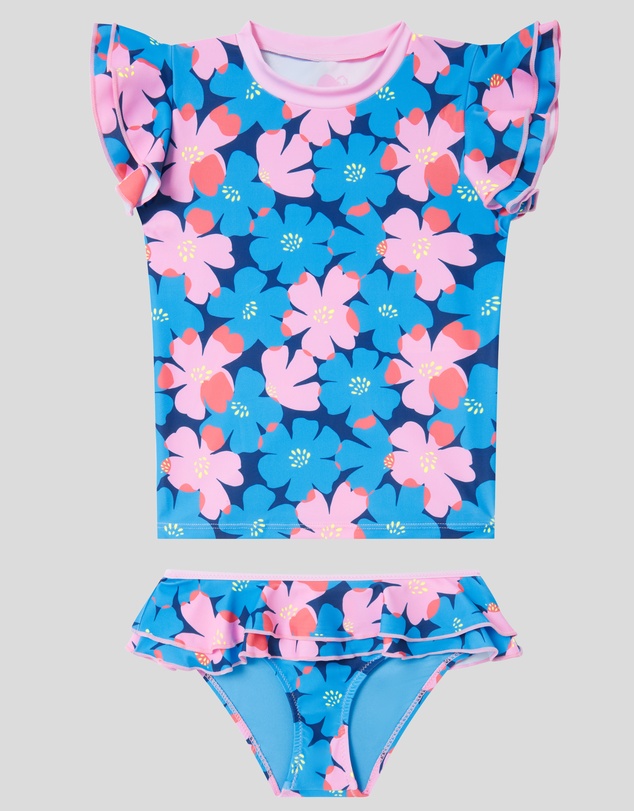 Boardies - Boardies Sully Floral Little Girls Rashie Set