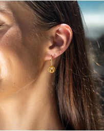 Georgini - Majesty Freshwater Pearl And Cubic Zirconia Earrings Gold