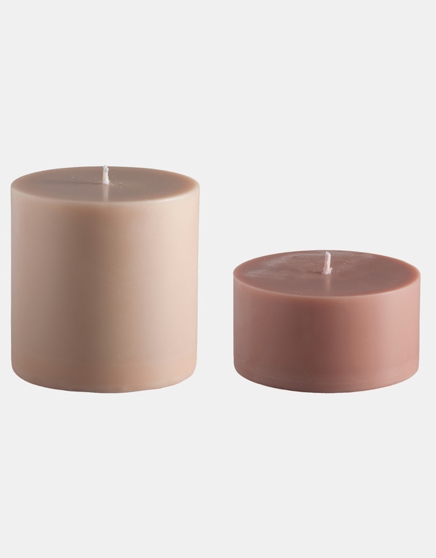 porter green - escc large pillar candle soy-blend unscented candles