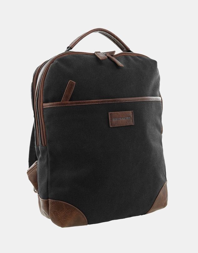 Pierre Cardin - Pierre Cardin Canvas Backpack