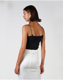 Lydan The Label - Asymmetrical Silk Top