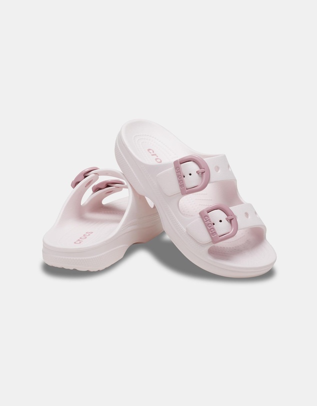 Crocs - Saturday Enamel Buckle Sandals - Women's