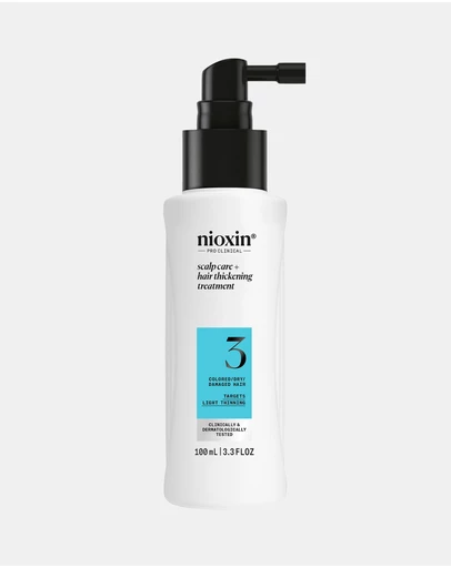 Nioxin - Nioxin System 3 Scalp + Hair Thickening Treatment- Serum For Damaged Hair With Light Thinning, 100ml