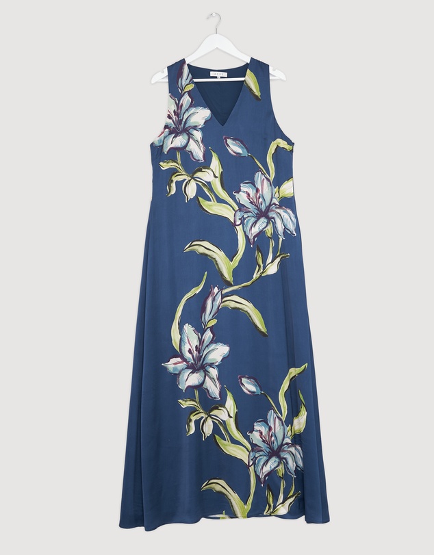 Revibe - Repaired AERE Allona V-Neck Maxi Dress - AU 16