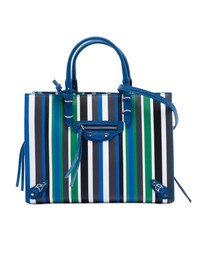Pre-Loved by Azura Reborn - Pre-Loved Mini Leather Striped Papier A6 Zip Around Satchel