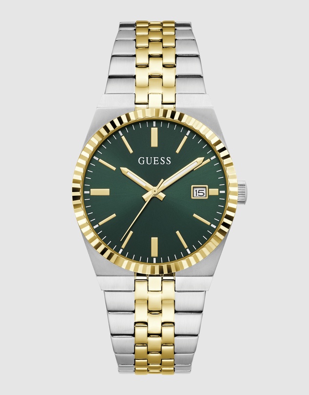 GUESS - GUESS Mens Two-Tone Analogue Watch