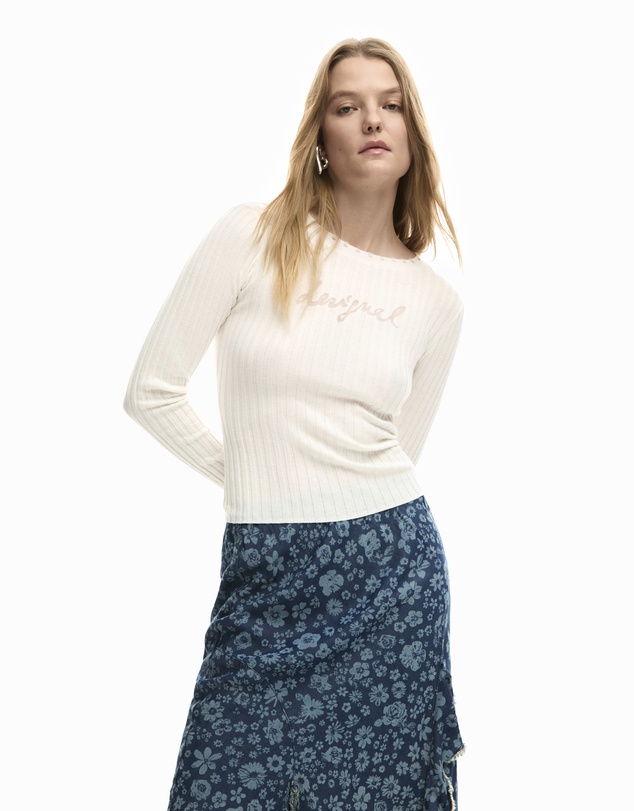Desigual - Denim ruffle skirt