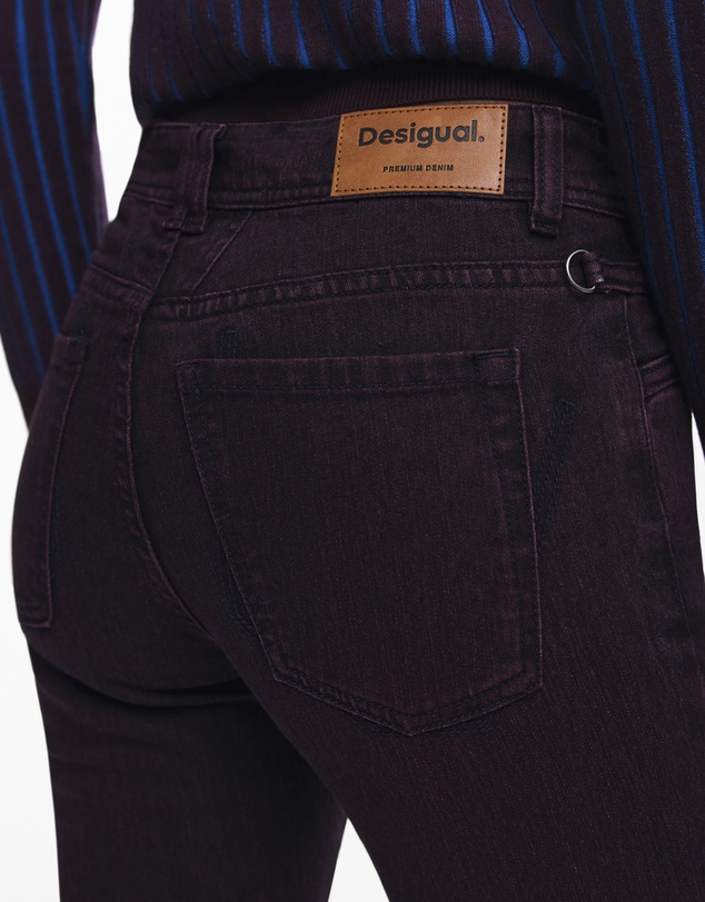 Desigual - Burgundy flare jeans