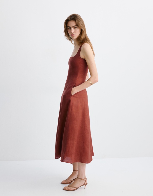 M.N.G - A-Line Linen Dress