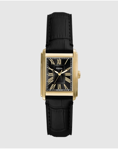 Fossil - Carraway Black Analogue Watch