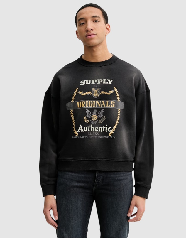 GUESS Originals - GUESS Originals Boxy Graphic Crewneck Sweatshirt