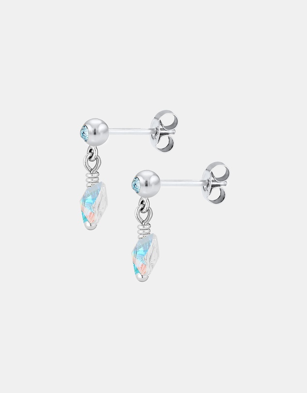Elli Jewelry - Crystal Butterfly Kids Stud Earrings in 925 Silver