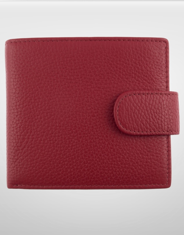 DENTS - Beauley RFID Bifold Press Stud Leather Wallet w/ Coin Pocket