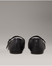 Calvin Klein - Leather Mary Jane Ballerinas