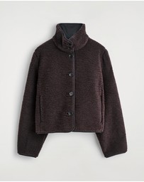 COS - Funnel-Neck Teddy Jacket