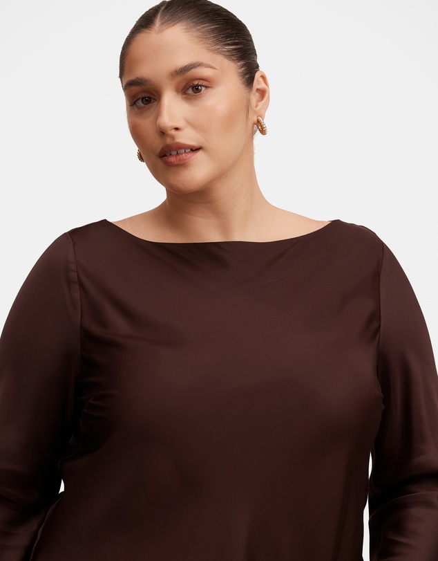 Forever New Curve - Rae Curve Boatneck Blouse